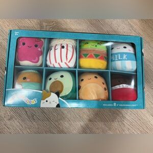 Squishmallows Food Squad 8 Pack 5" Plush‎ Set Authentic Kellytoy Gently Used
